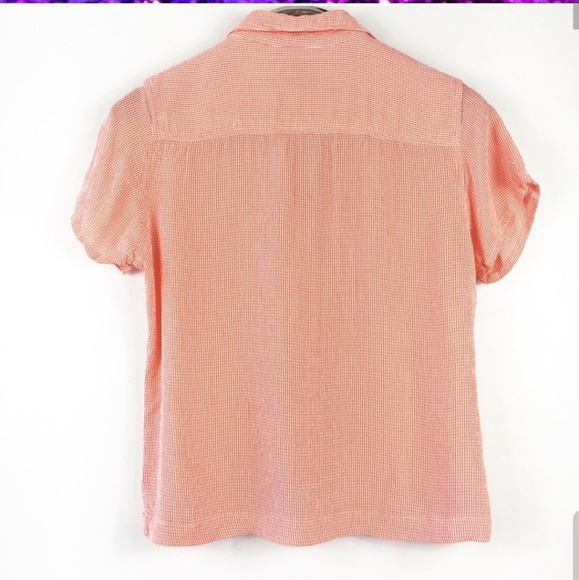 Vintage Short Sleeve Button Up Blouse - Picture 2 of 7